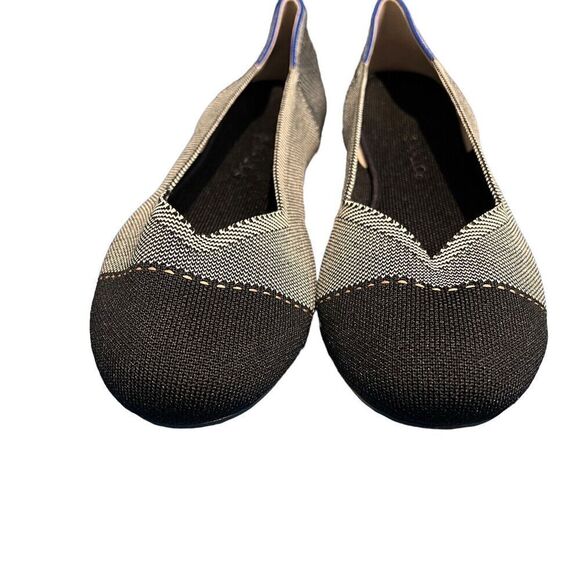 Rothy's The Flat Grey Mist Captoe Knit Slip On Ballet Flats Womens US 12.5‎ - Picture 6 of 11